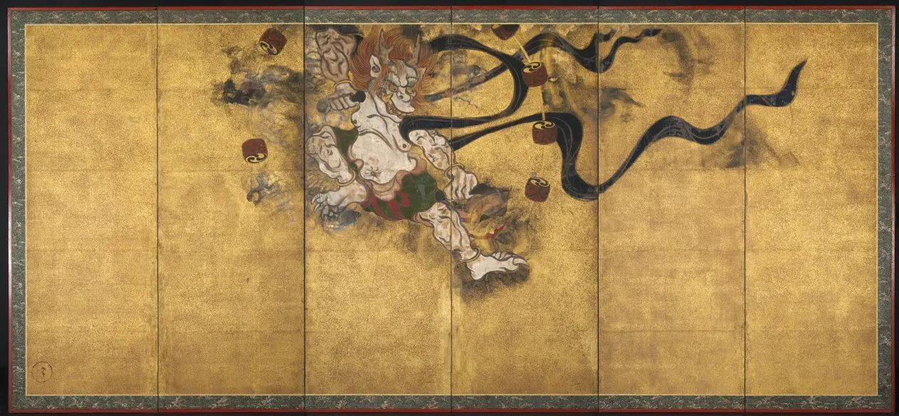 God of Thunder (Raijin) by Tawaraya Sōtatsu