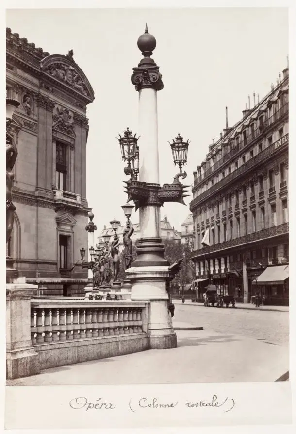 Opéra (Rostral Column) by Charles Marville