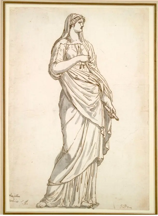 Study of the Sabine Statue from the Villa Medici by Jacques-Louis David