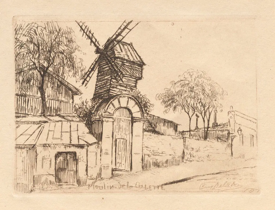 Moulin de la Galette by Eugène Delâtre