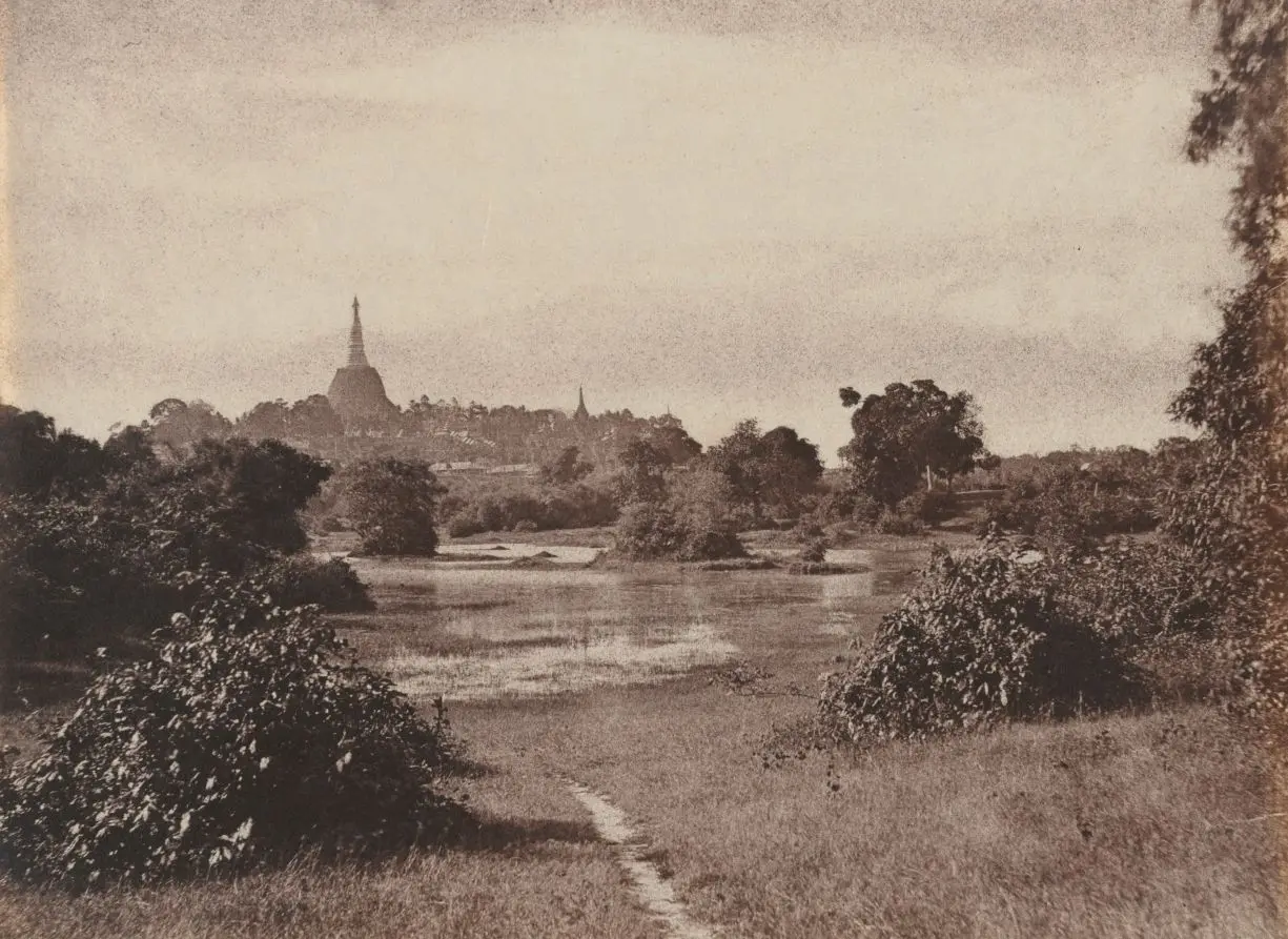 Rangoon. View Near the Lake by Captain Linnaeus Tripe