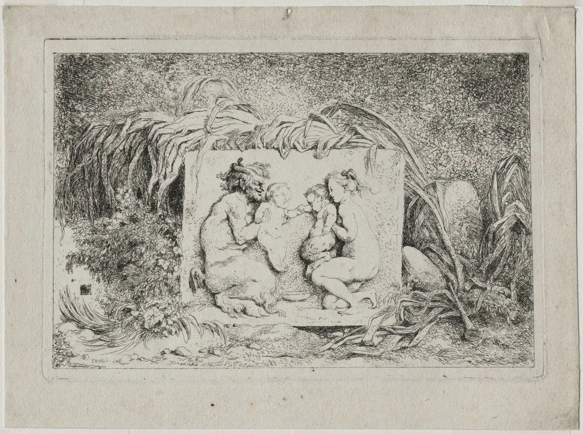 Bacchanales: The Satyr's Family by Jean-Honoré Fragonard