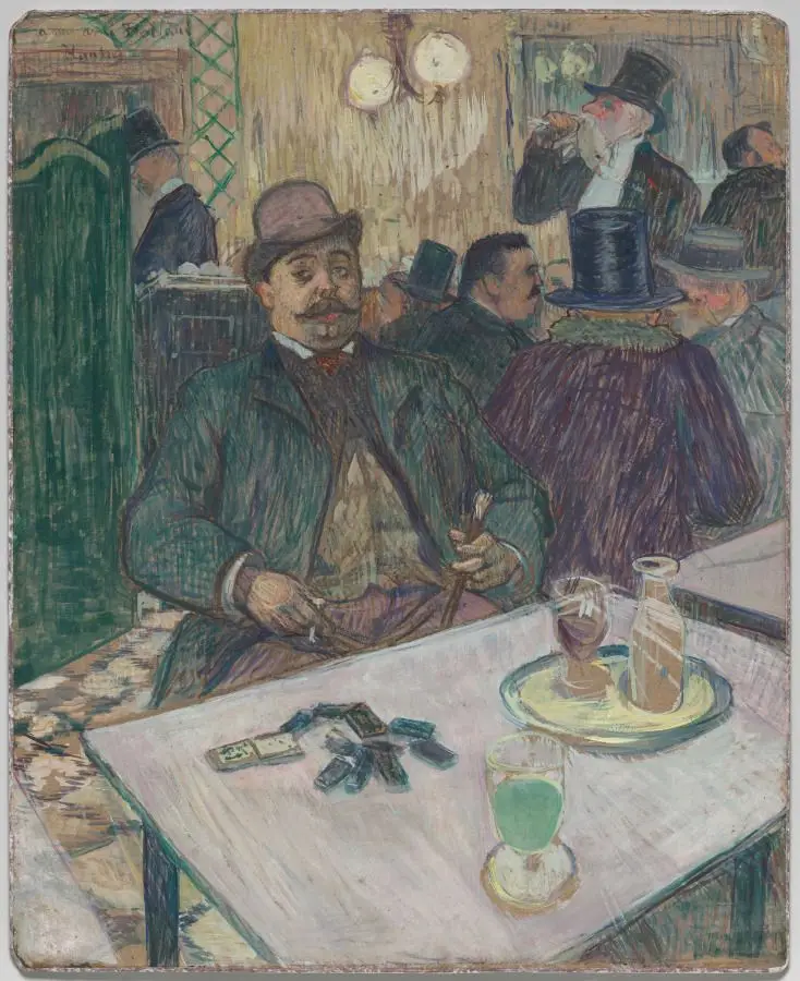 Monsieur Boileau at the Café by Henri de Toulouse-Lautrec