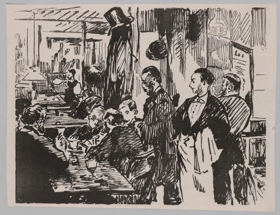 At the Café by Édouard Manet