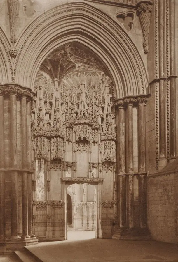 Bishop Alcock's Chapel from Reho-Choir, Ely Cathedral by Frederick H. Evans