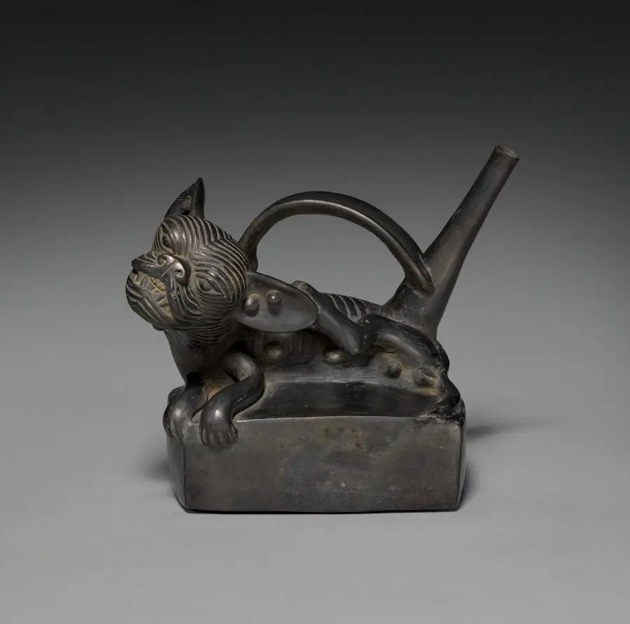 Vessel with Reclining Dog by Unknown artist