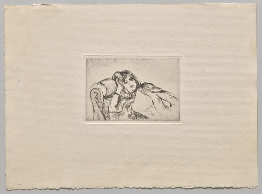 Young Woman at Rest by Berthe Morisot