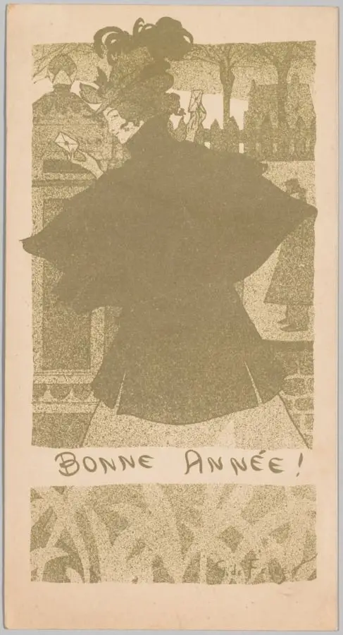 New Year’s Card (Bonne Annee!) by Georges de Feure