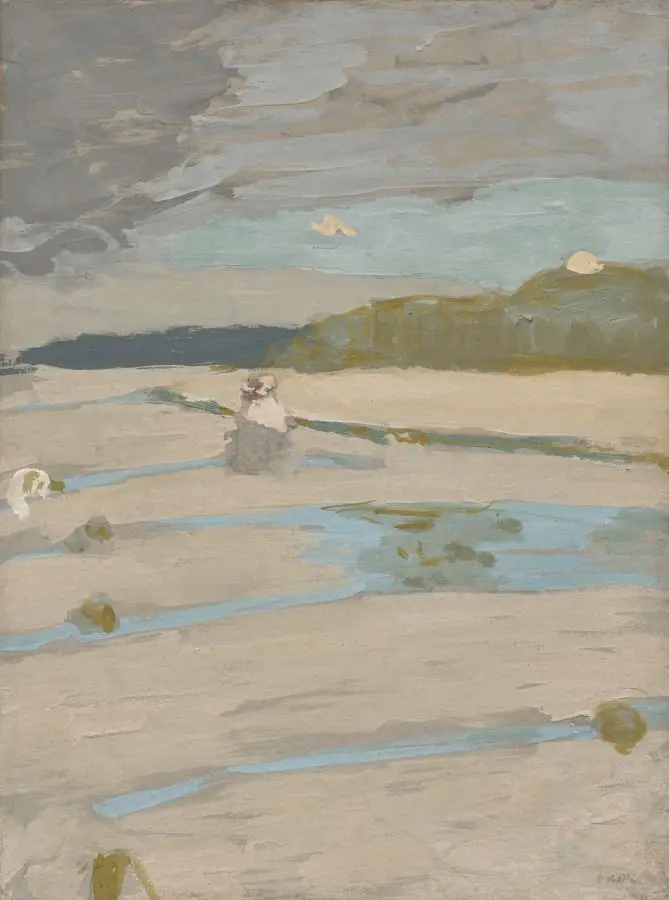 The Beach at Saint-Jacut by Édouard Vuillard