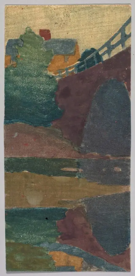 The Old Bridge or Ipswich Bridge by Arthur Wesley Dow