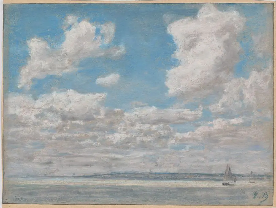 Seascape with Open Sky by Eugène Boudin