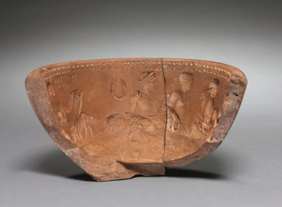Fragment of a Mold for Arretine Bowl by M. Perennius