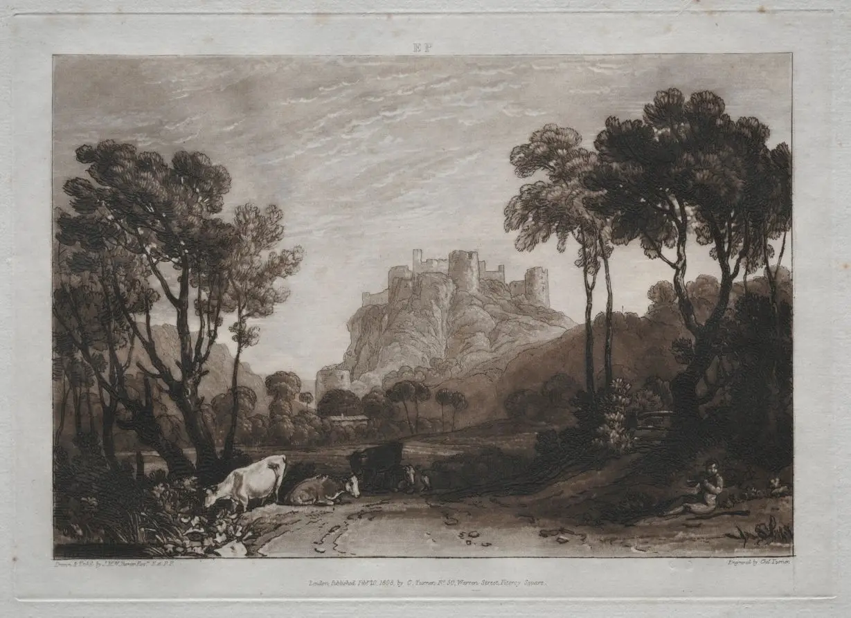 Liber Studiorum: The Castle above the Meadows by Joseph Mallord William Turner
