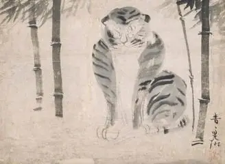 Tiger and Bamboo by Ogata Korin