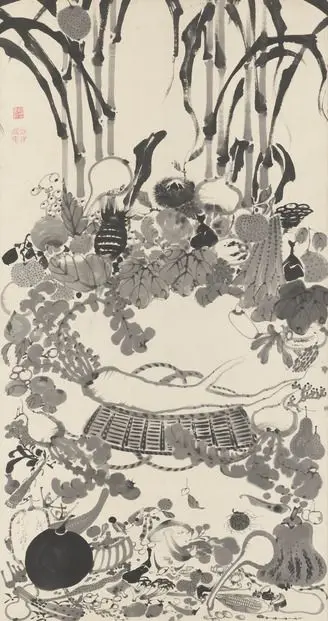 Vegetable Nirvana by Ito Jakuchu