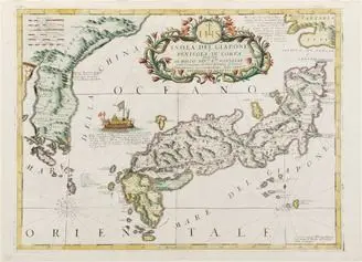 Map of Japan and Korea by Vincenzo Maria Coronelli