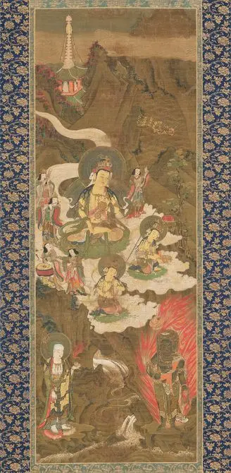 Welcoming Descent of Miroku (Skt. Maitreya) by Unknown artist