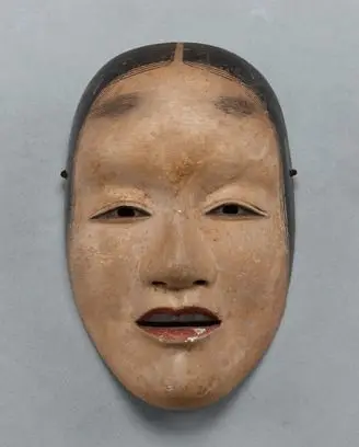 Noh Mask: "Fukai" by Inscribed in gold "Attributed to Echi by Mitsunori (monogram)"