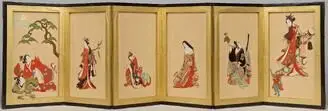 Pair of Folding Screens by Unknown artist
