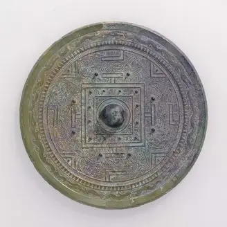 Mirror with a TLV Pattern and Beasts by Unknown artist