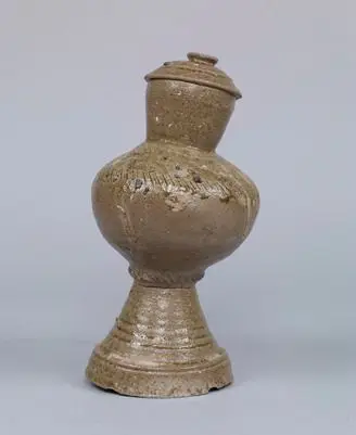 Footed Long-Necked Jar with a Lid by Unknown artist
