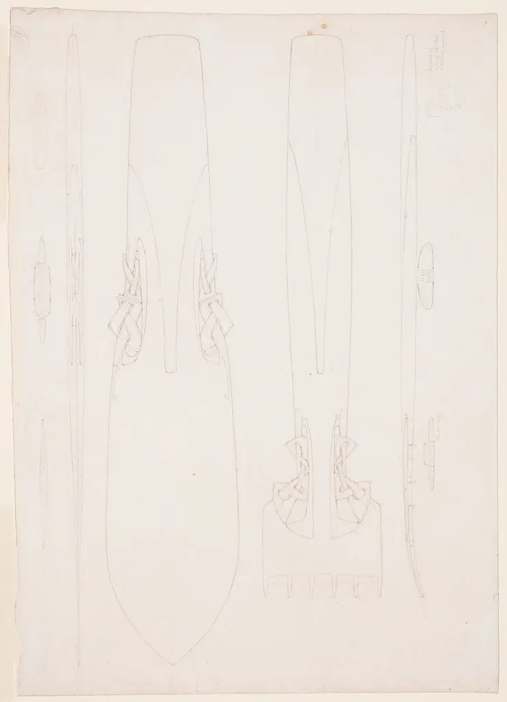 Drawing, Design for Fish Servers by Archibald Knox