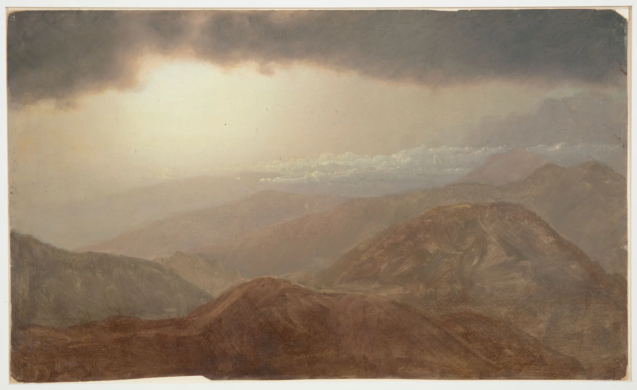 Drawing, Storm in the Mountains, Jamaica by Frederic Edwin Church