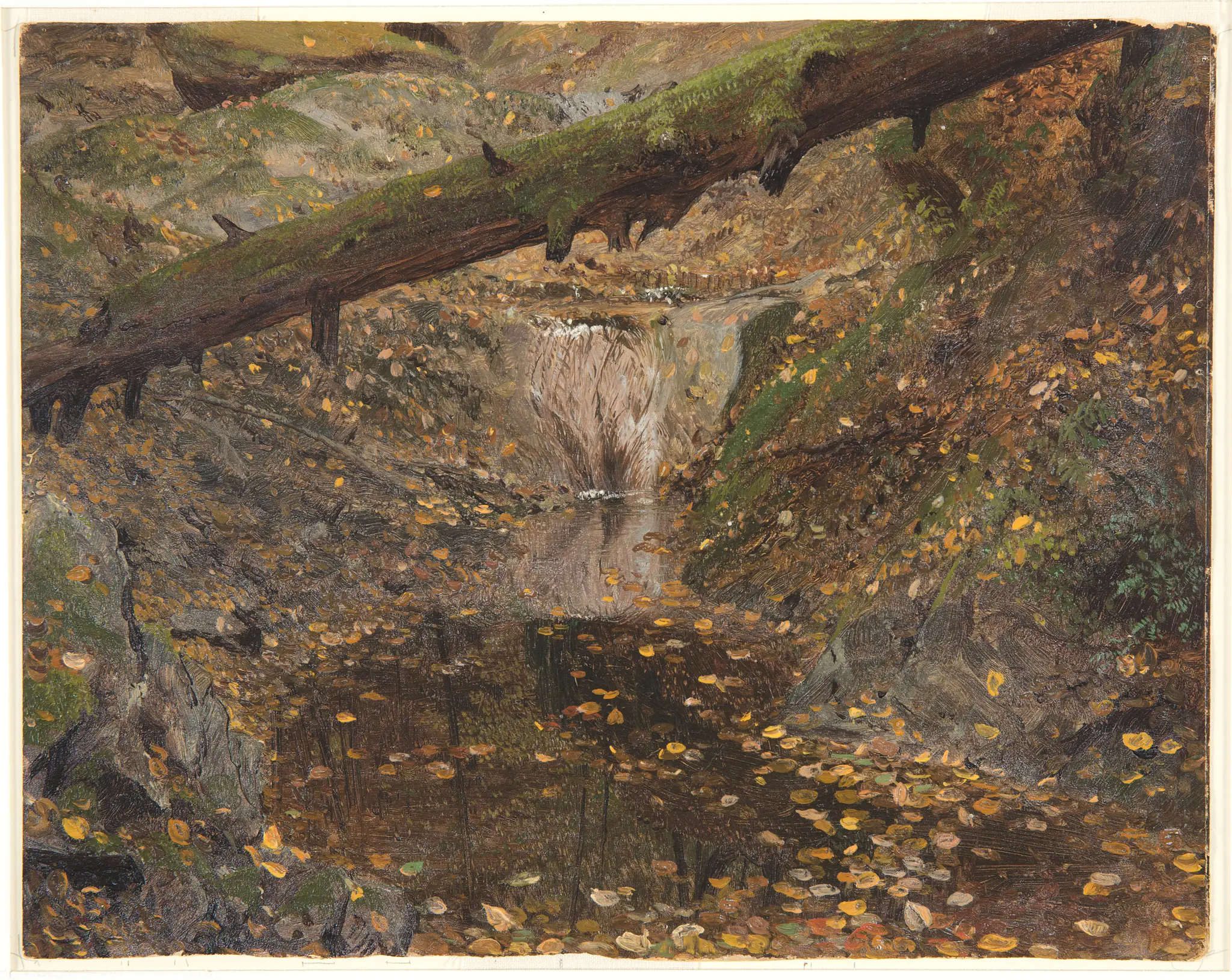 Drawing, Woodland Stream, Late Autumn by Frederic Edwin Church