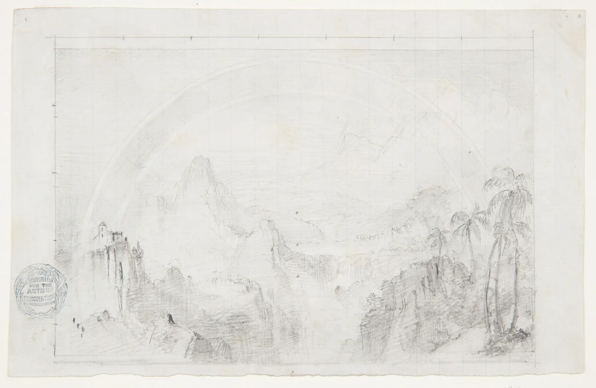 Drawing, Study for "Rainy Season in the Tropics" by Frederic Edwin Church