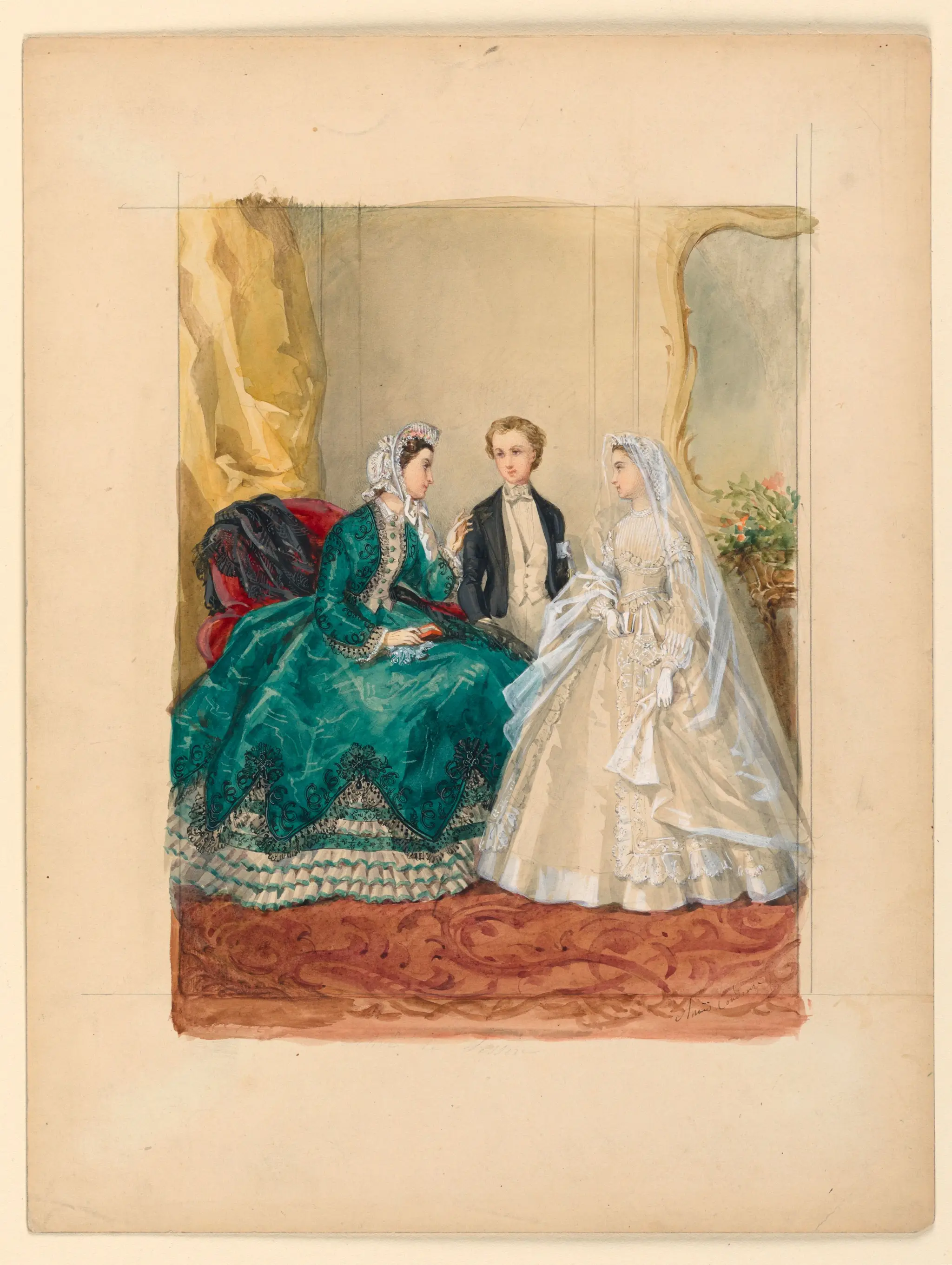 Drawing, Fashion Plate by Anais Toudouze