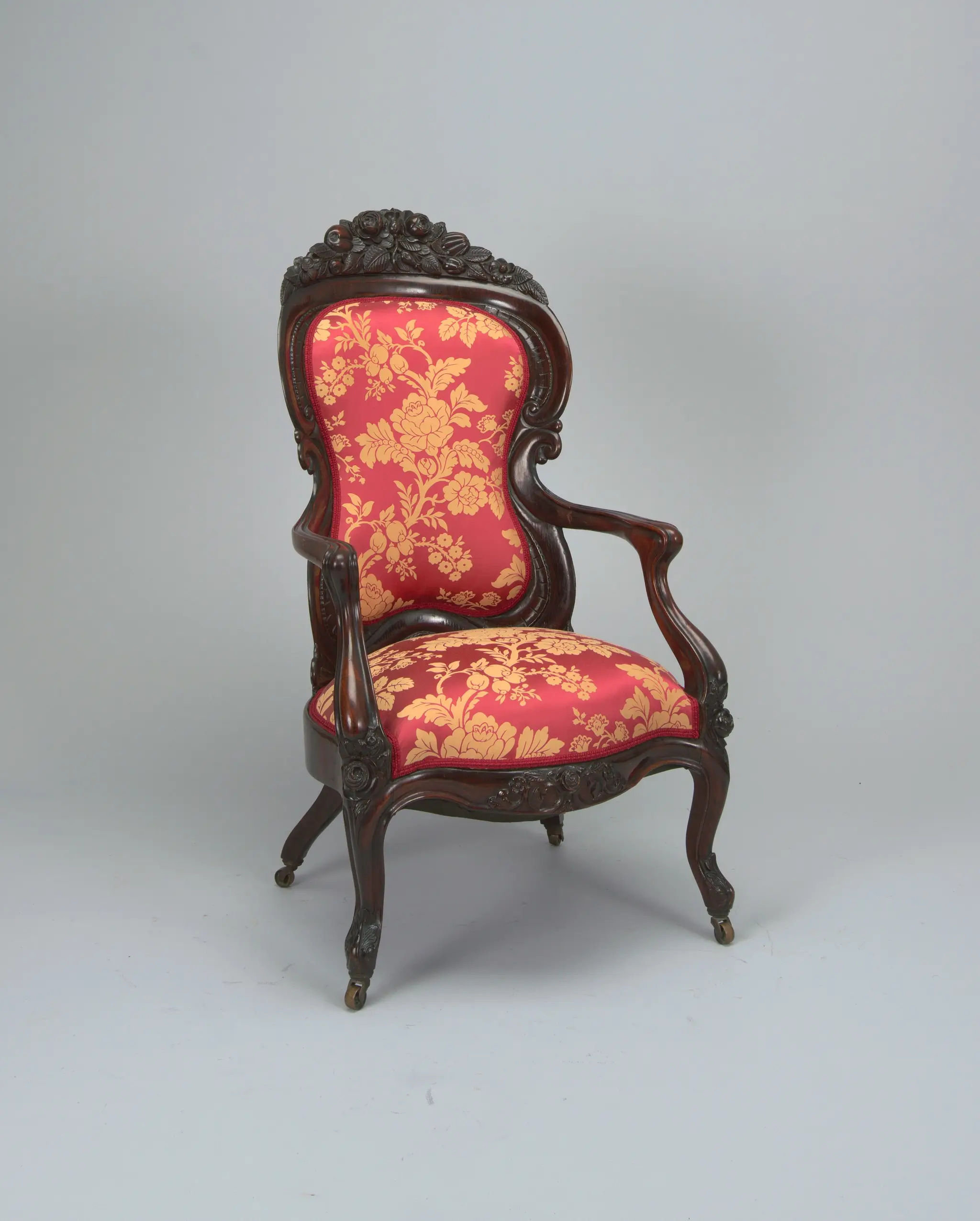 Pair of Armchairs Chairs by Mrs. Julia M. Halleran; John Henry Belter