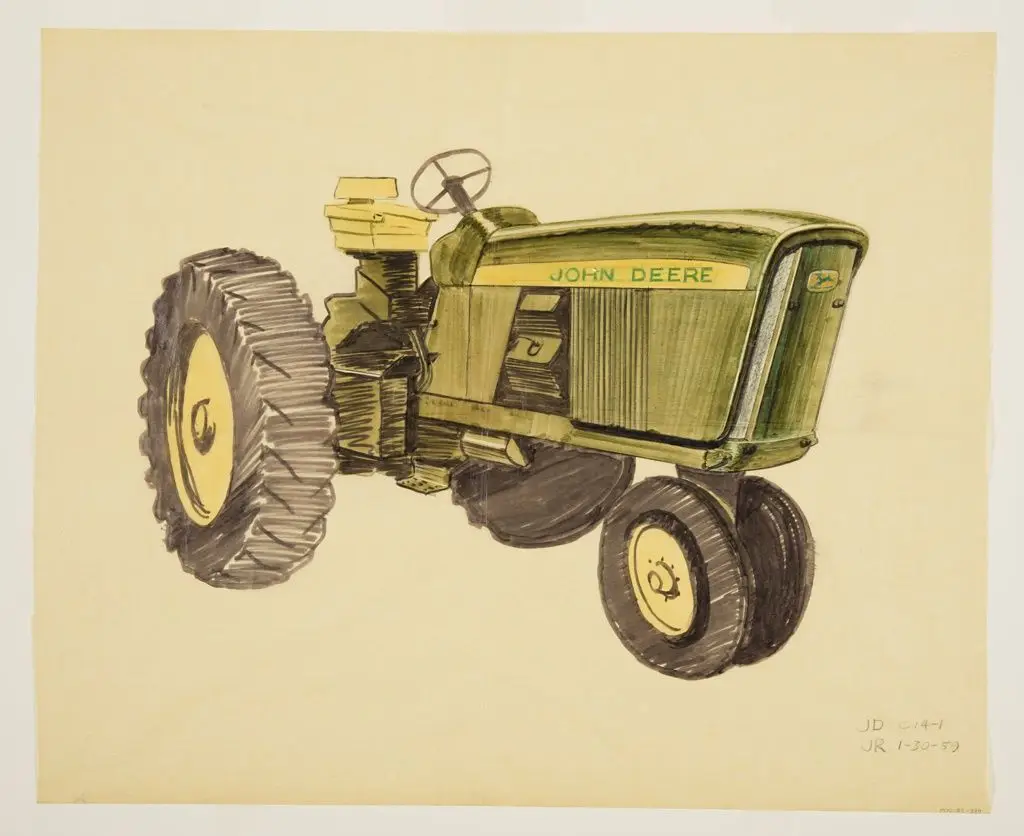 Drawing, Design for a Tractor by Henry Dreyfuss Associates; James Roth