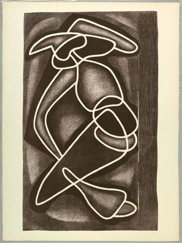 Print, Les Formes Encerclees, from the portfolio Les Formes Vivantes by Alexander Archipenko