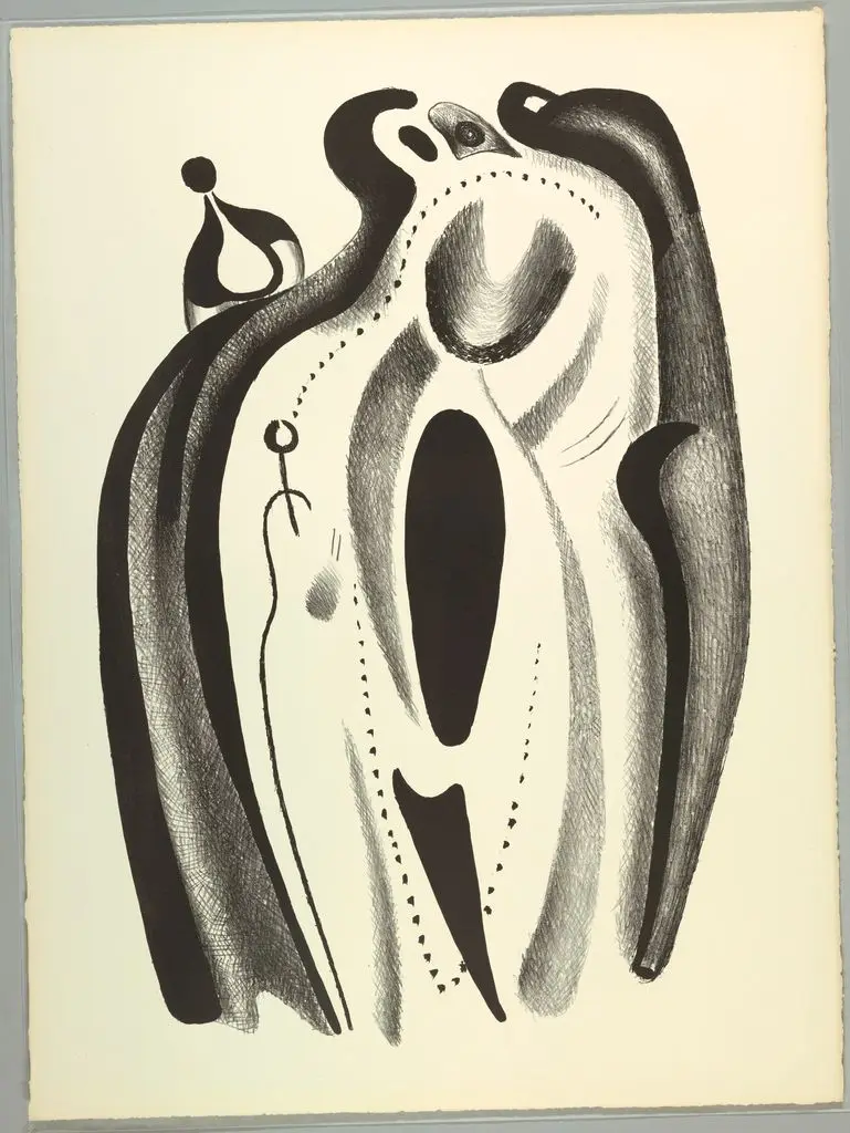 Print, La Famille d’Une Forme, from the portfolio Les Formes Vivantes by Alexander Archipenko