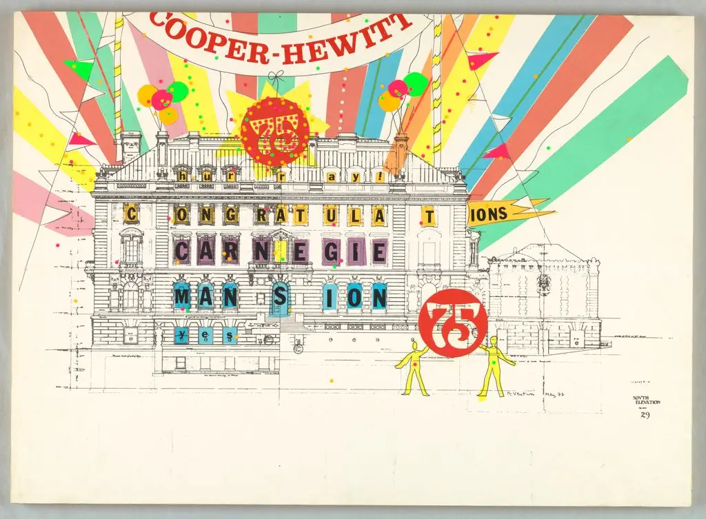 Drawing, Carnegie Mansion Embellishment by Robert Venturi