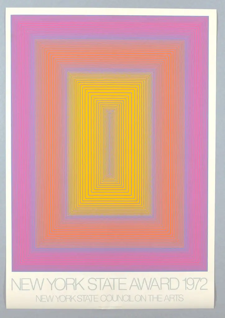 Poster, New York State Award 1972 by Richard Anuszkiewicz