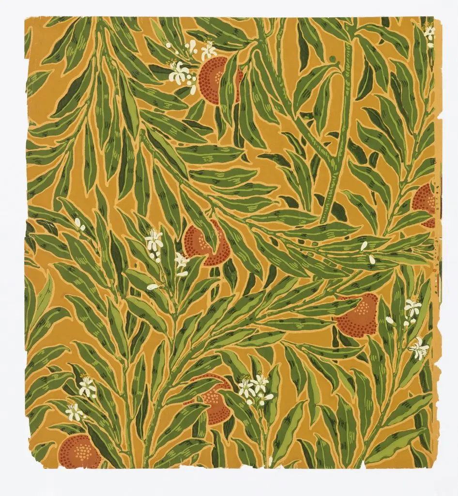 Sidewall, The Orange Tree by Jeffrey & Company; Walter Crane