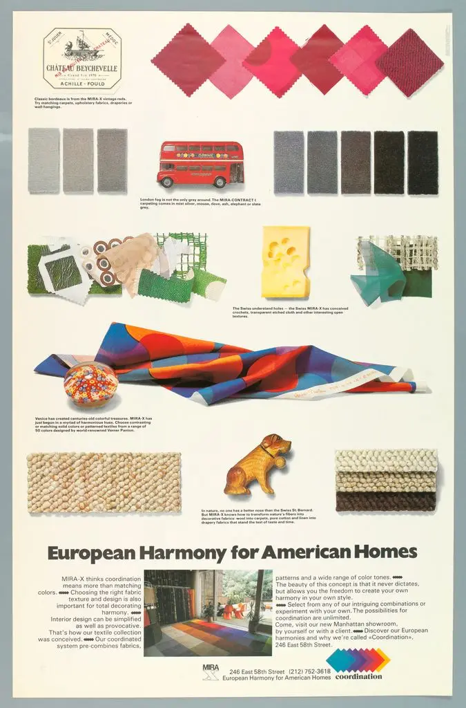 Poster, "European Harmony for American Homes"??? by Jurg Bernhardt