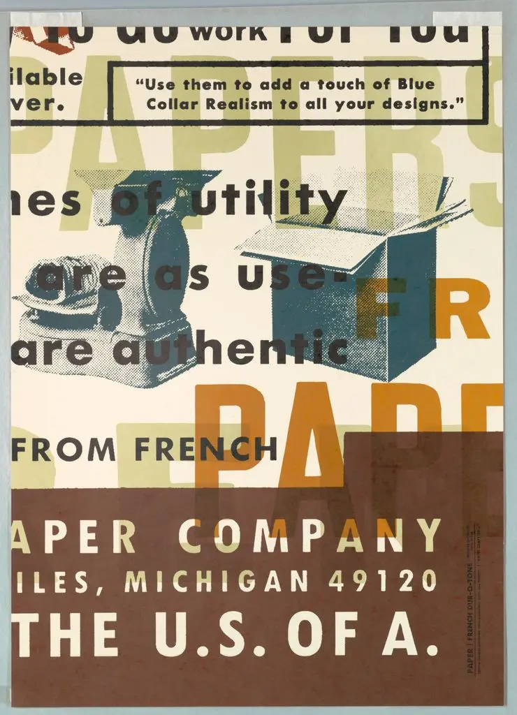 Poster, Four New Lines of Utility by Todd Piper-Hauswirth; Charles S. Anderson