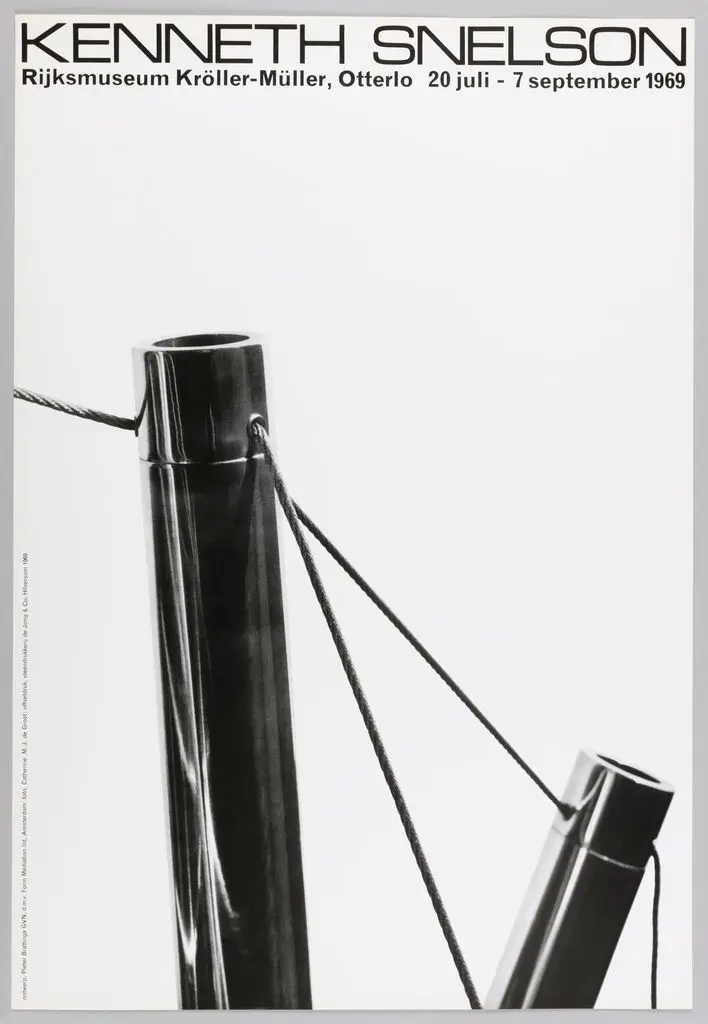 Poster, "Kenneth Snelson" by Pieter Brattinga