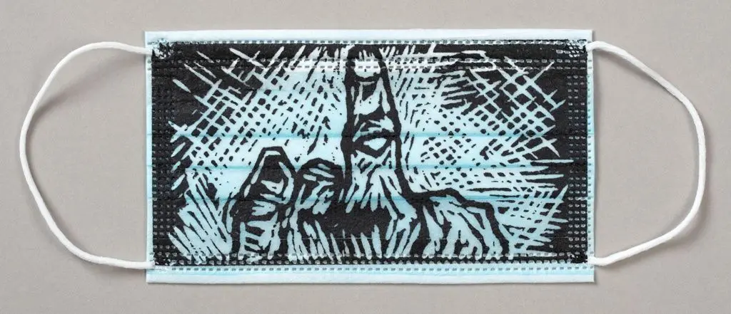 Face Mask, Ai Weiwei MASK: Mask with Middle Finger by Ai Weiwei