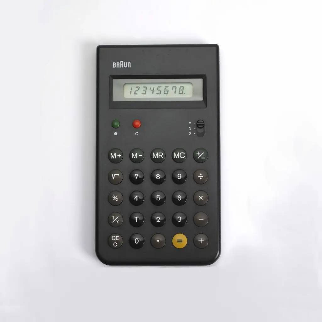 Calculator, ET55 by Dietrich Lubs; Dieter Rams