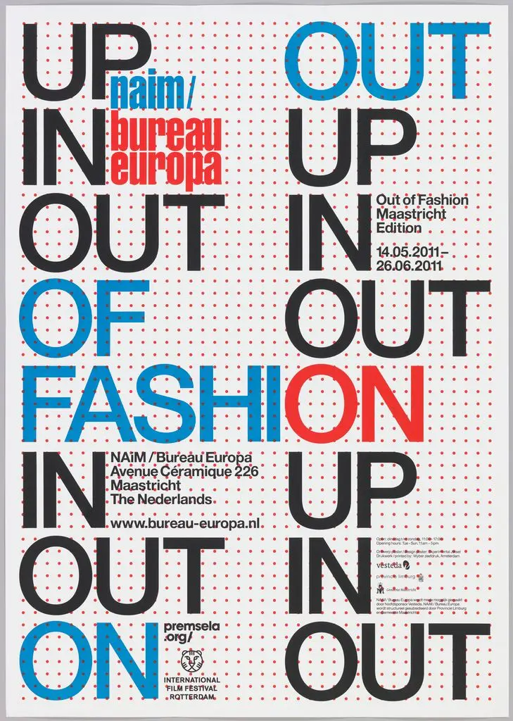 Poster, Out of Fashion by Danny van den Dungen; Marieke Stolk