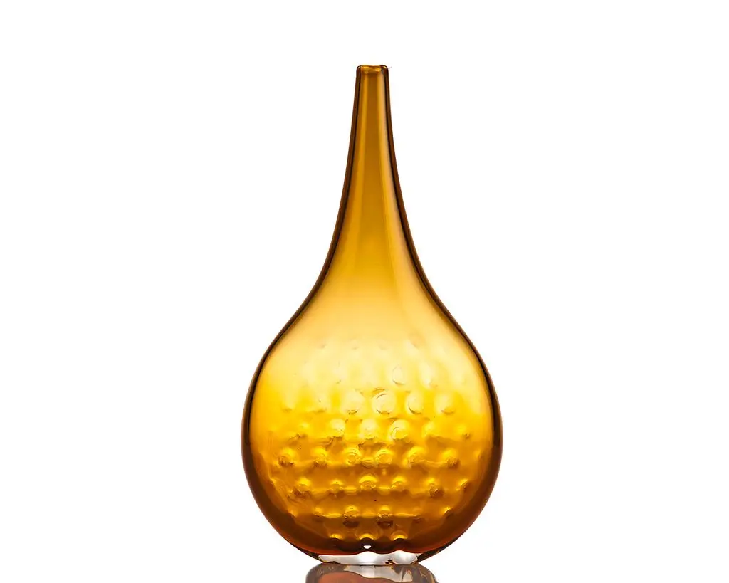 Large Amber Vase, from Pizzelle series by Nouvel Studio; Emiliano Godoy