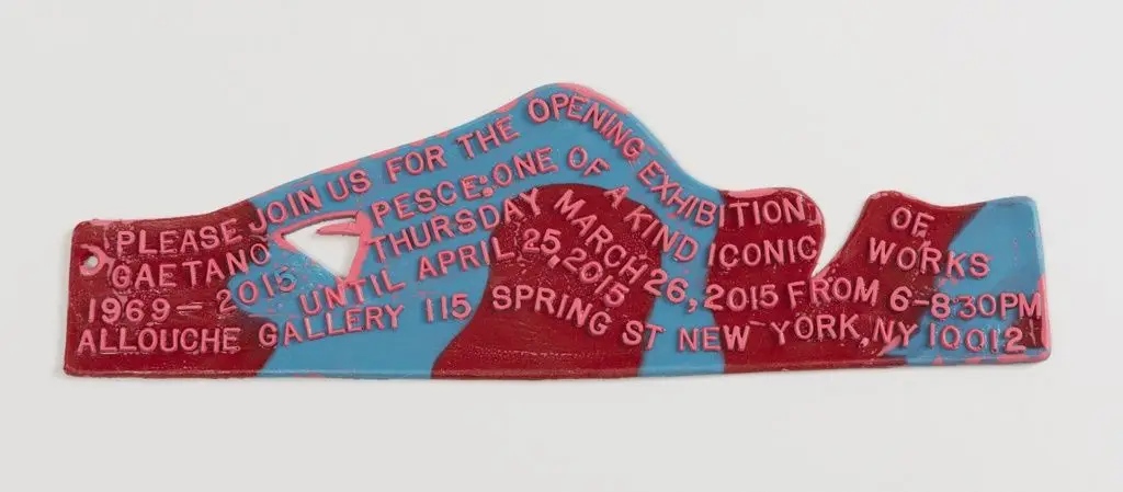 Allouche Gallery Exhibition "One of a Kind Iconic Works" Invitation by Gaetano Pesce