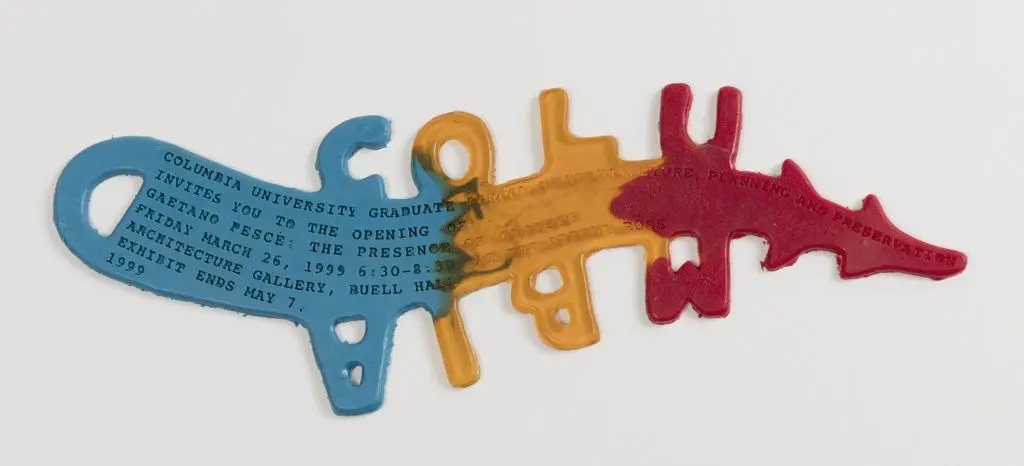 Columbia University Exhibition "The Presence of Objects" Invitation Bracelet by Gaetano Pesce