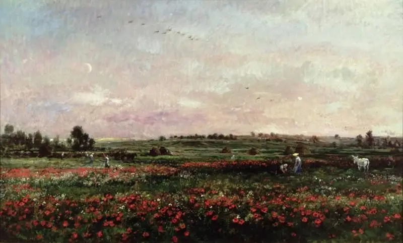 Les champs au mois de juin (Fields in the Month of June) by Charles François Daubigny