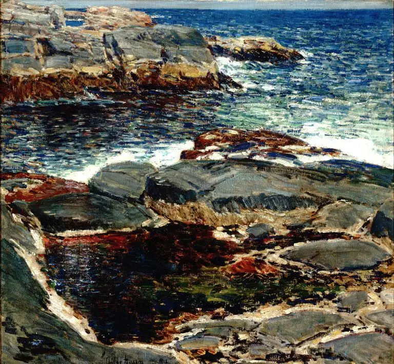 Rocks and Sea, Isle of Shoals by Childe Hassam