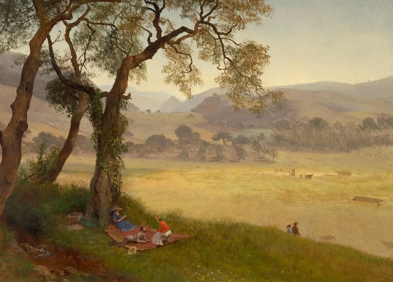 A Golden Summer Day Near Oakland by Albert Bierstadt