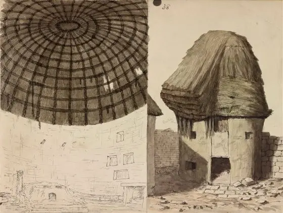 Two Drawings by Attributed to